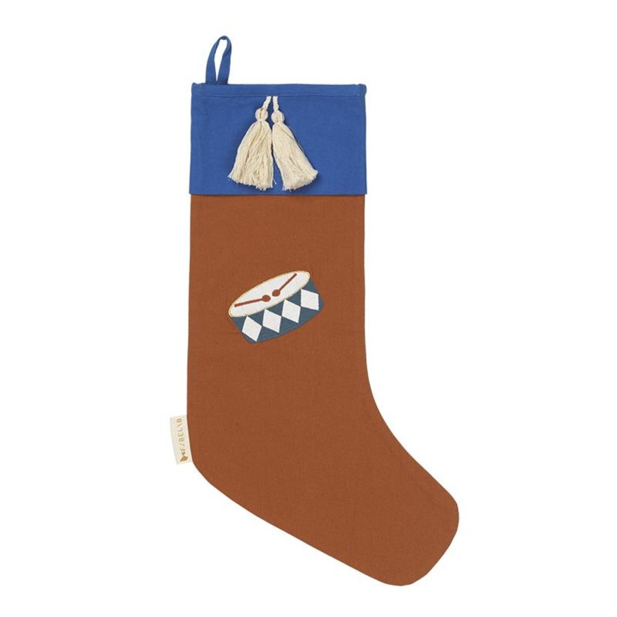 Gifts Fabelab Gifts For Grownups | Drum Embroidery Christmas Stocking