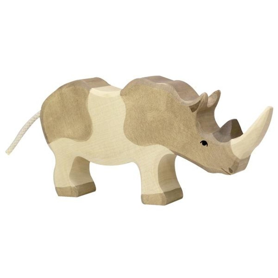 Gifts Holztiger Little Treats | Rhinoceros Wooden Figure