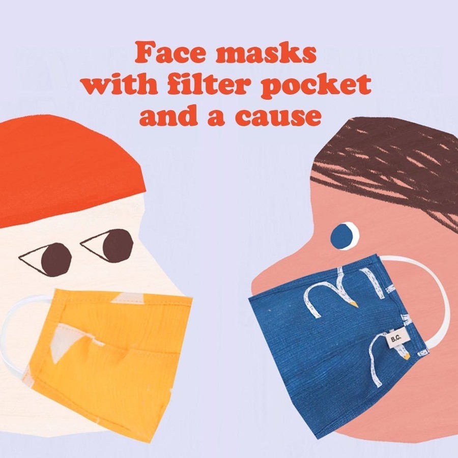 Clothing & Accessories BOBO CHOSES Face Masks | 6-9 Years Ball Hygiene Face Mask (& 3 Filters)