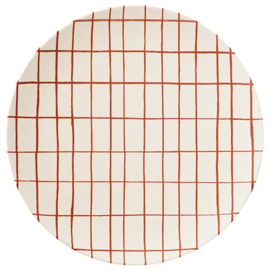 @Home Nuukk Plates, Bowls & Cups | Copper Grid Bamboo Plate