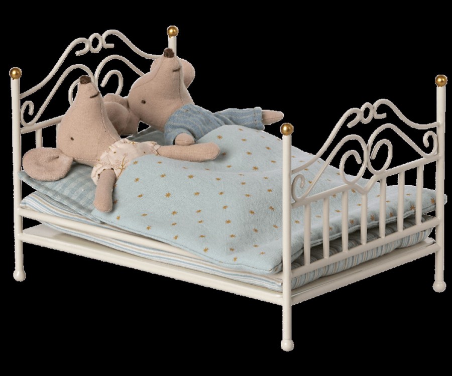 Gifts Maileg Little Treats | Vintage Bed, Micro | Off White