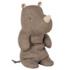 Baby Maileg Soft Toys | Safari Friends, Medium Rhino | Grey