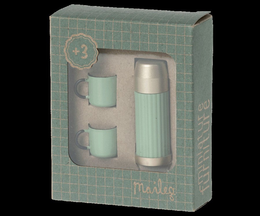 Gifts Maileg Little Treats | Maileg Thermos And Cups | Mint