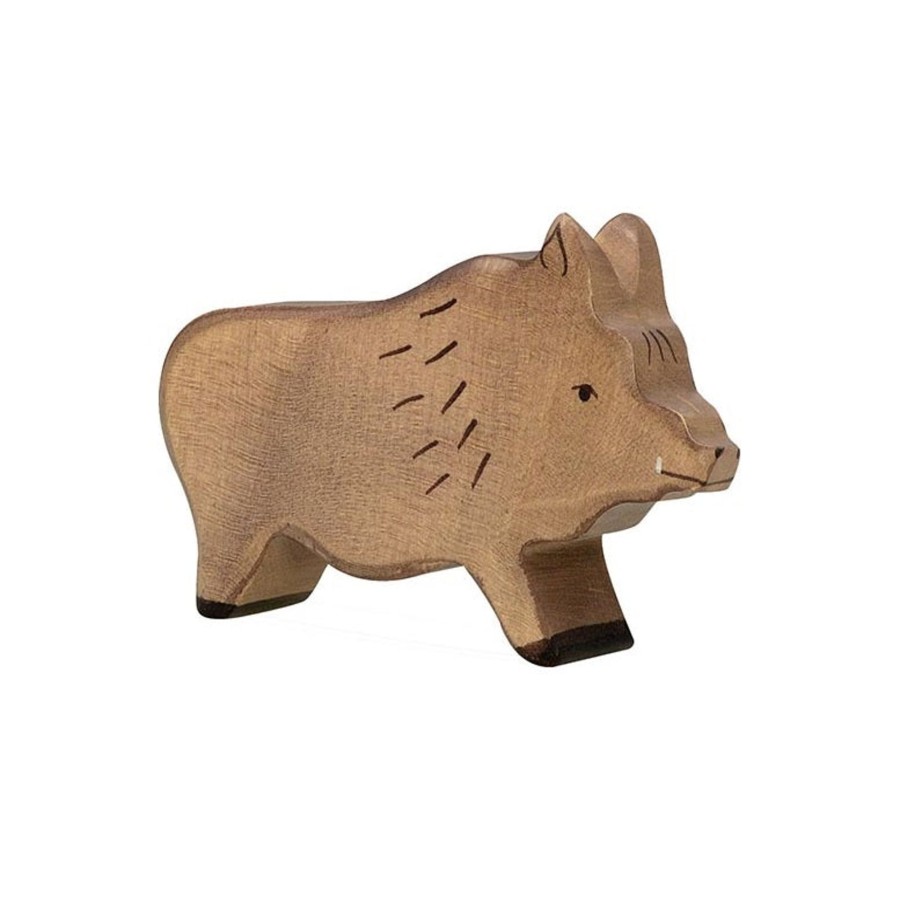 Play & Learn Holztiger Wooden Toys | Wild Boar Wooden Figure