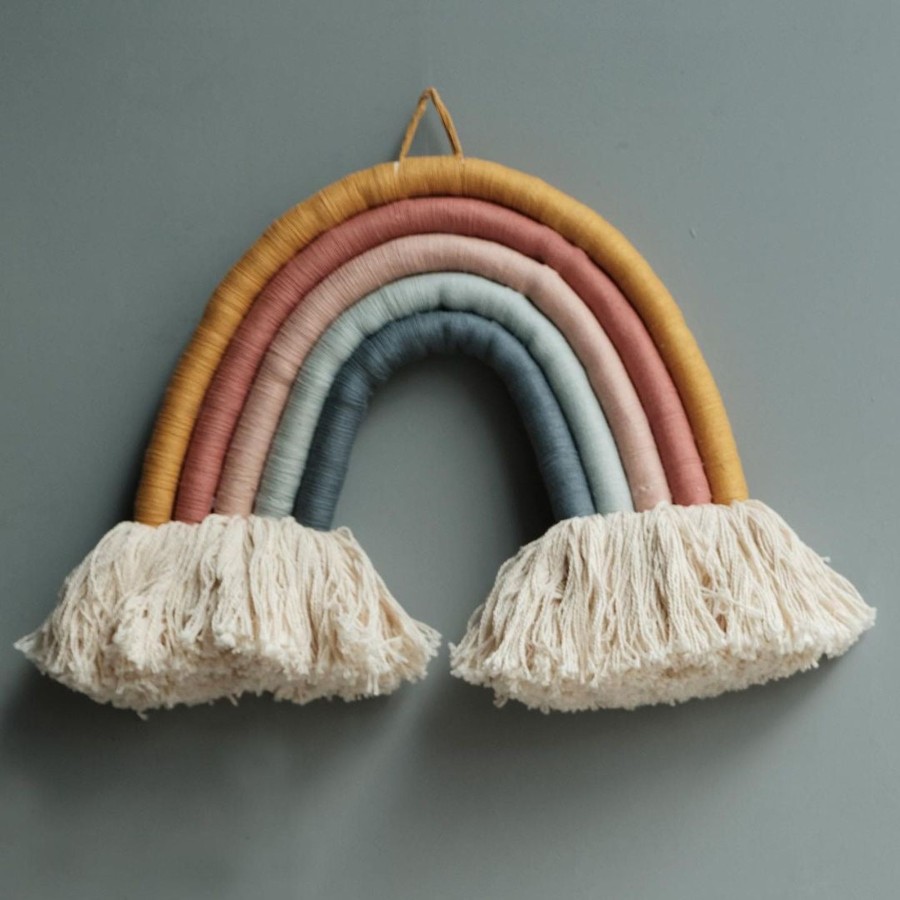 @Home Fabelab Mobiles & Wall Hangings | Organic Rope Rainbow