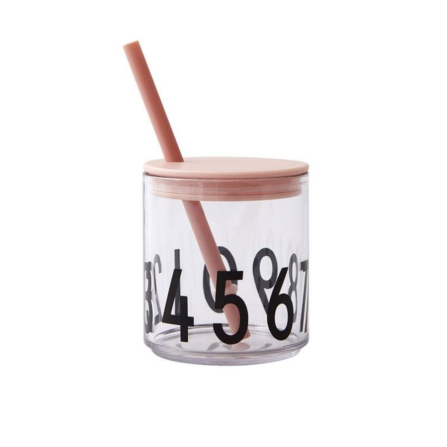 @Home Design Letters Cutlery & Straws | Straw Lid (For Tritan) | Nude