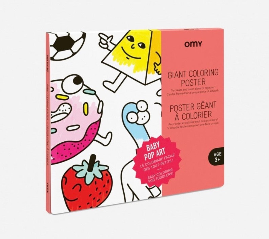 Play & Learn OMY Colouring | Giant Colouring Poster - Baby Pop Art By Omy