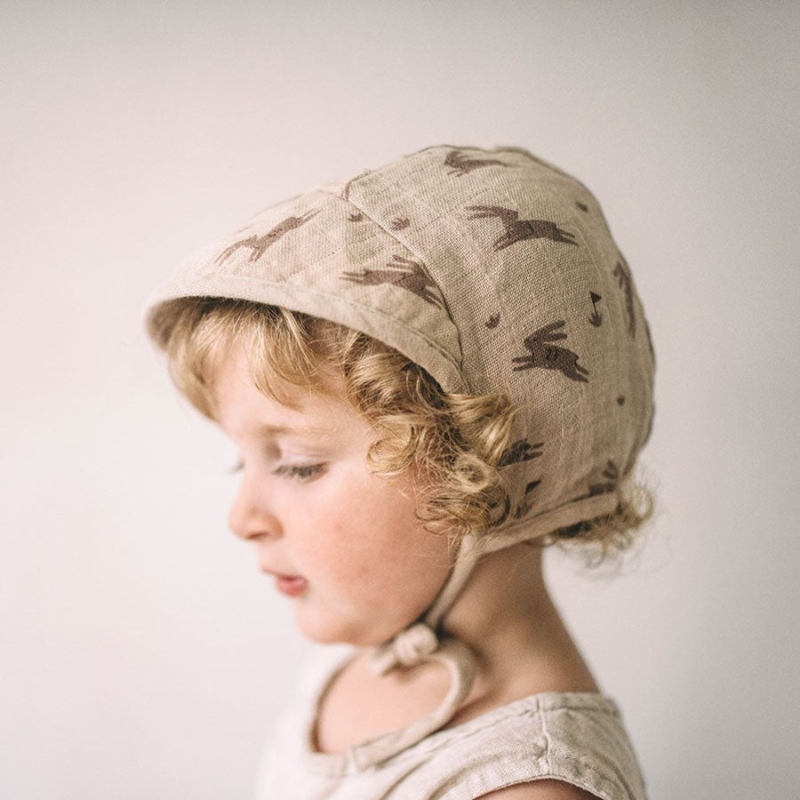 Clothing & Accessories Main Sauvage Bonnets & Hats | Rabbits Wide-Brimmed Bonnet By Main Sauvage