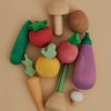 Play & Learn Raduga Grez Wooden Toys | Wooden Vegetables Set Vol. 1