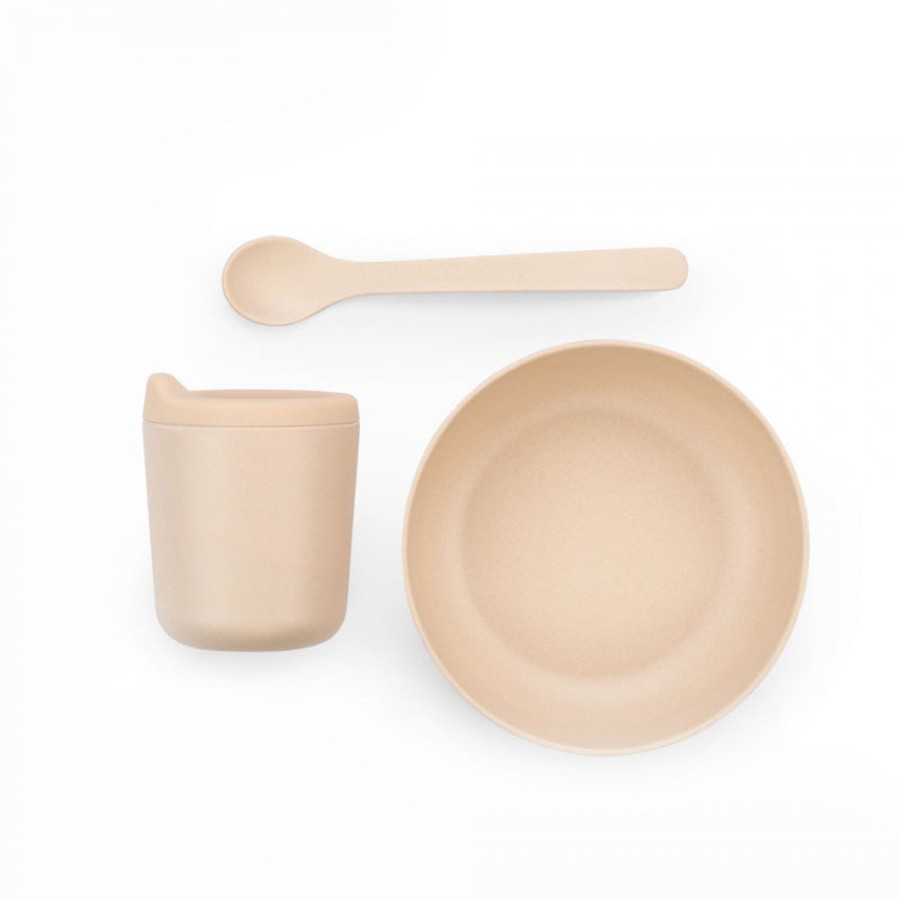 @Home Ekobo Dinnerware Sets | Bamboo Baby Feeding Set | Blush