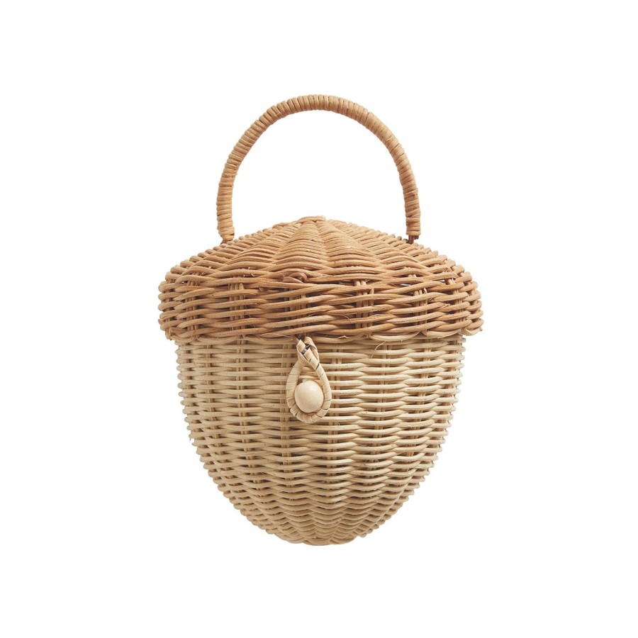 @Home Olli Ella Baskets & Suitcases | Olli Ella Rattan Acorn Bag