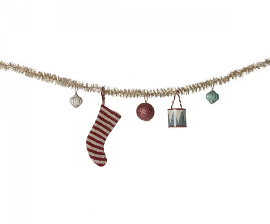 Gifts Maileg Little Treats | Christmas Garland, Small | Gold