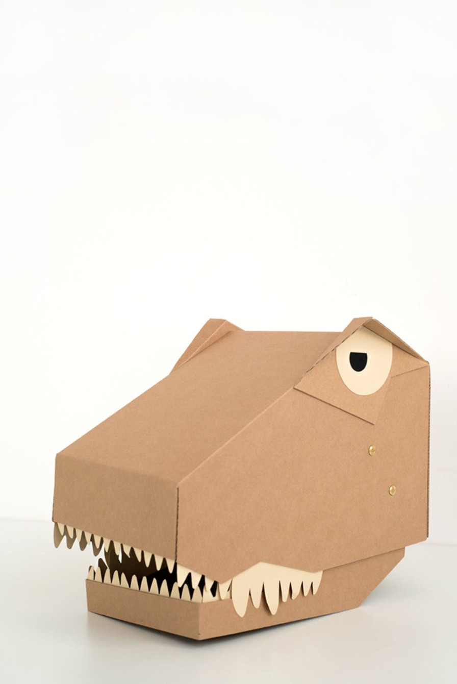 Play & Learn Koko Cardboard Costume & Dress Up | Diy 3D Mask | T-Rex