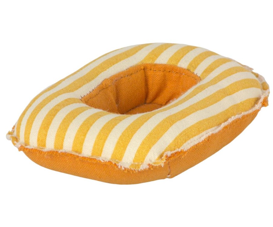 Gifts Maileg Little Treats | Rubber Boat For Small Mouse | Yellow Stripe