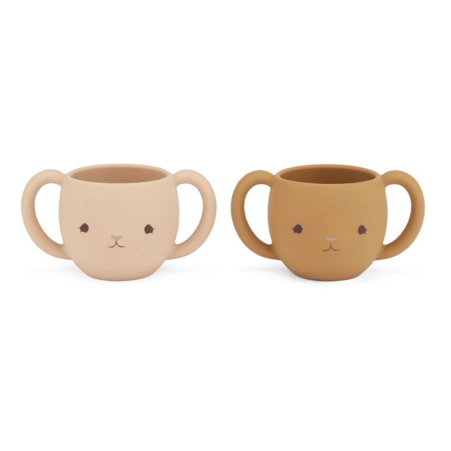 @Home Konges Slojd Plates, Bowls & Cups | Cuties Cup Pack Of 2 | Rose & Caramel