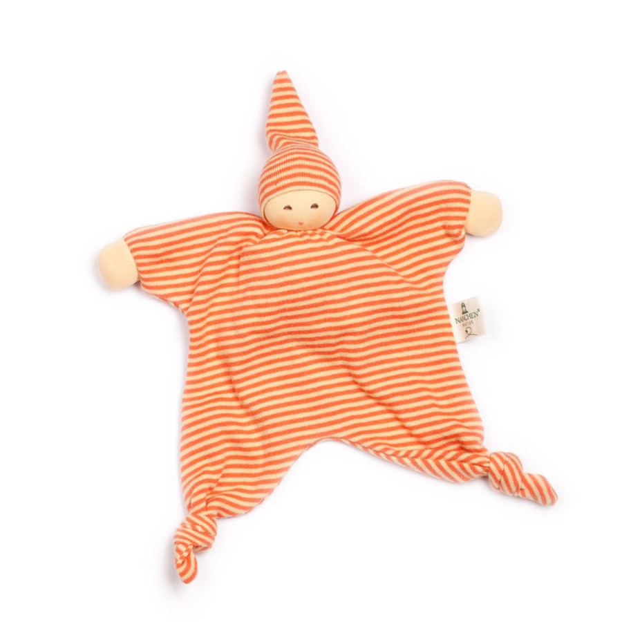 Baby Nanchen Comforters | Organic Cotton/Wool Doll Comforter | Orange Sun