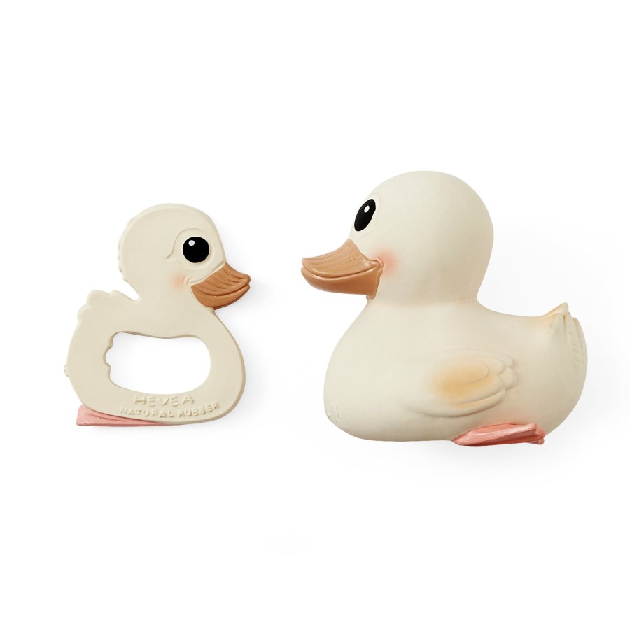 Play & Learn Hevea Bath Toys | Kawan Rubber Duck & Soothing Toy Set