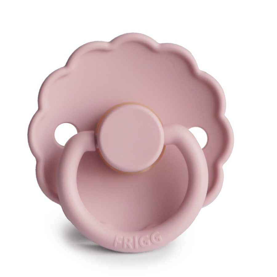 Gifts FRIGG Gifts For Newborns | Frigg Daisy Natural Rubber Pacifier Size 1 | 0-6 Months | 1Pc - Baby Pink