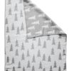 Gifts Fine Little Day Eid Gift Shop | Fine Little Day Gran Woven Child Blanket | Grey/White With White Trim