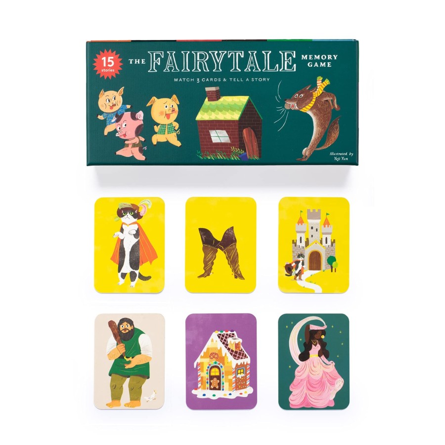 Play & Learn Laurence King Puzzles & Games | The Fairytale Memory Game - Match 3 Cards & Tell A Story