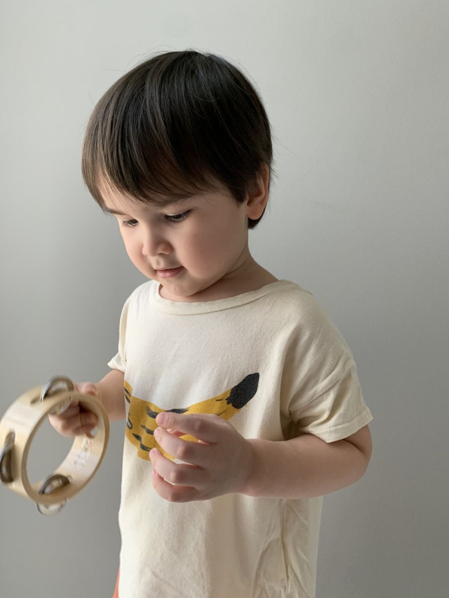 Play & Learn Goki Wooden Toys | Tambourine With 3 Bells