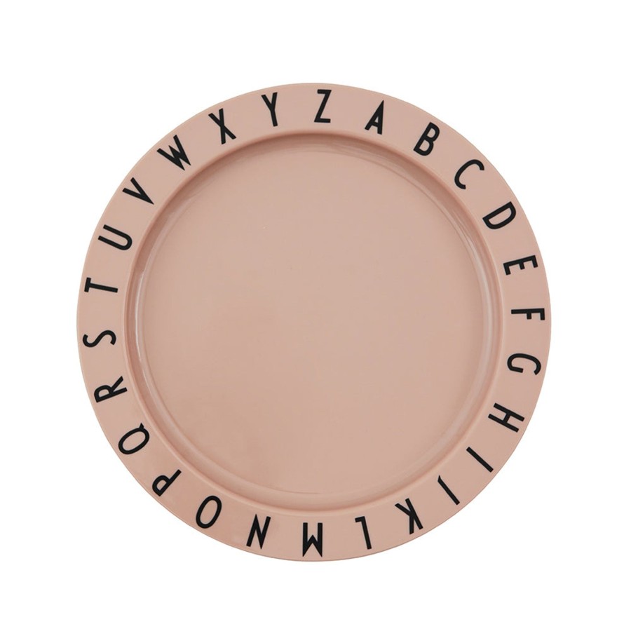 @Home Design Letters Plates, Bowls & Cups | Eat & Learn Tritan Flat Plate | Nude