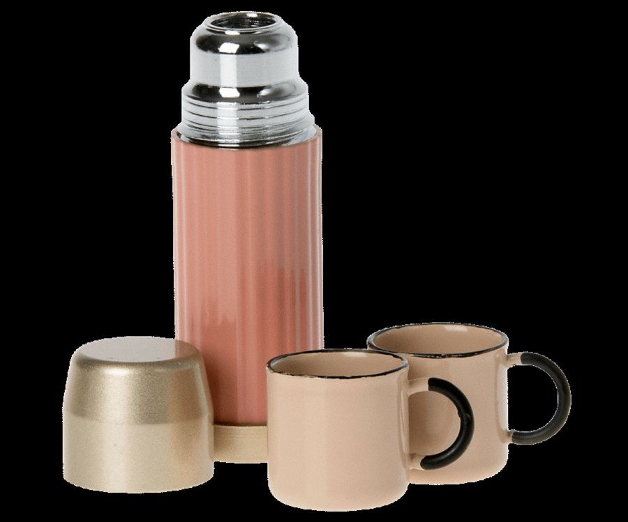 Gifts Maileg Little Treats | Maileg Thermos And Cups | Soft Coral