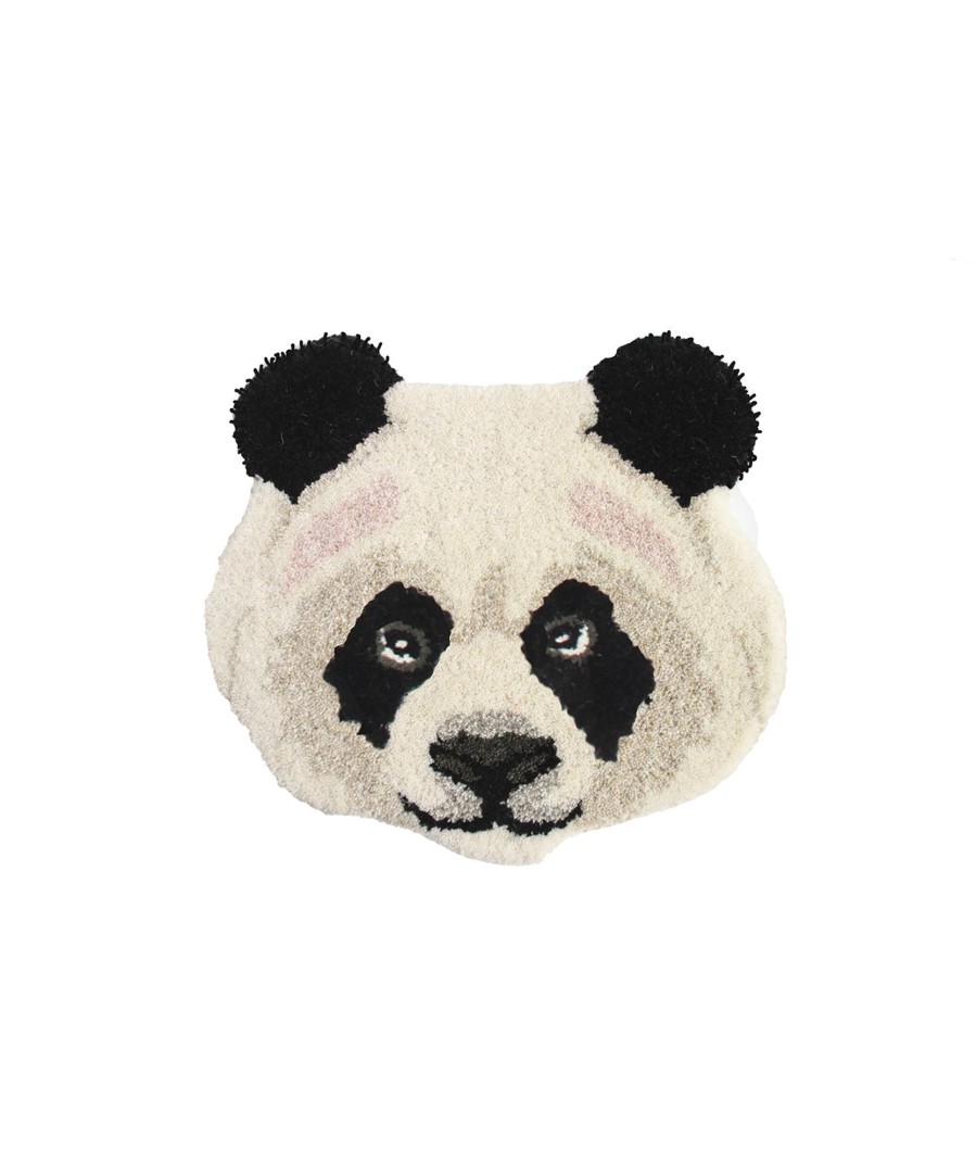 @Home Doing Goods Cushions & Rugs | Plumpy Panda Head Wool Rug