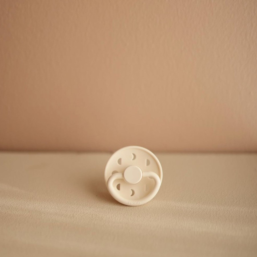 Gifts FRIGG Gifts For Newborns | Frigg Moon Phase Natural Rubber Pacifier Size 1 | 0-6 Months | 1Pc - Cream