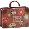 Gifts Maileg Little Treats | Travel Metal Suitcase - Brown