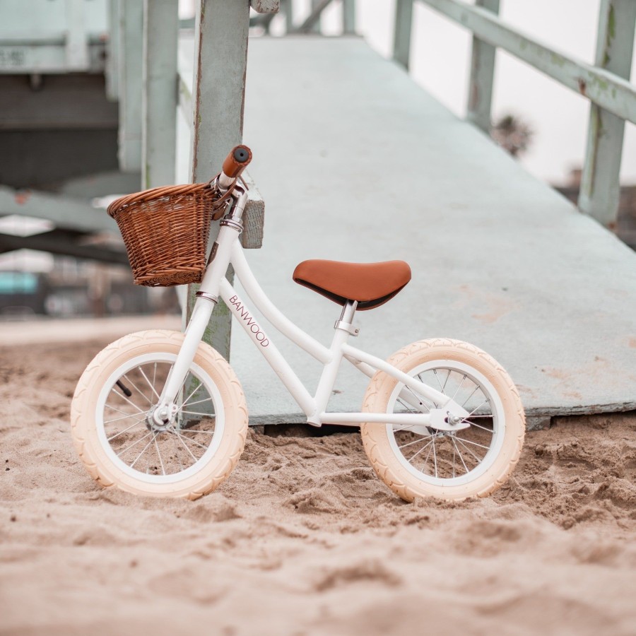 Play & Learn Banwood Bikes, Trikes & Helmets | First Go Balance Bike - White