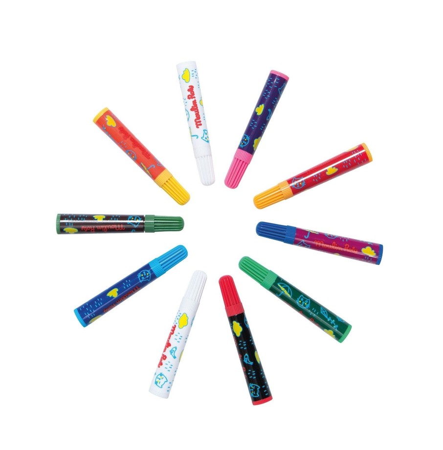 Play & Learn Moulin Roty Colouring | Box Of 10 Magic Felt Pens